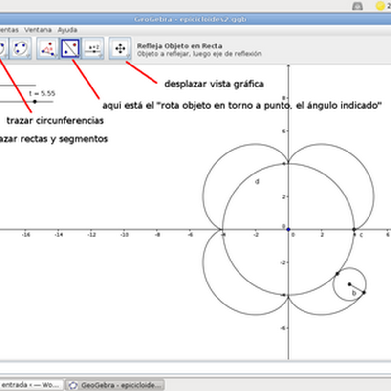 Guía de GeoGebra software matemático interactivo libre: desigualdades, listas y scripting.