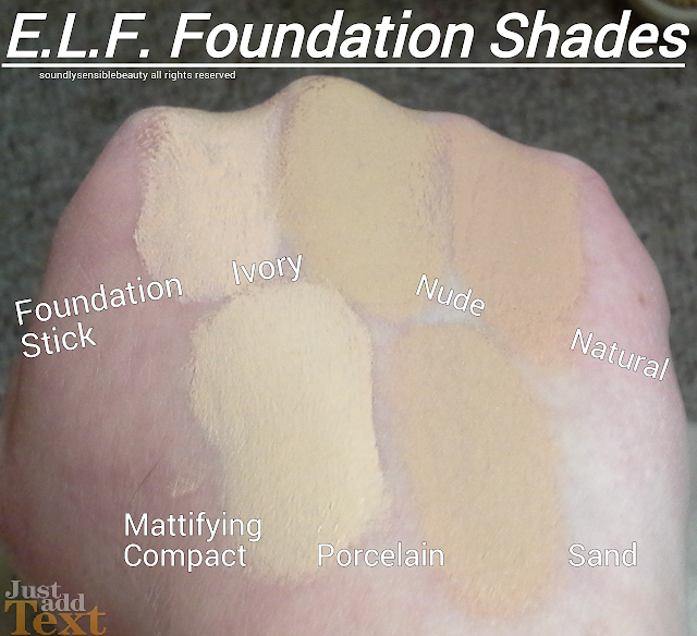 e.l.f. Moisturizing Foundation Stick; Review & Swatches of Shades
