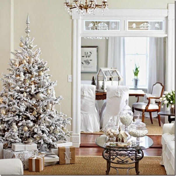 case e interni - Natale combinazione colori sgabby chic