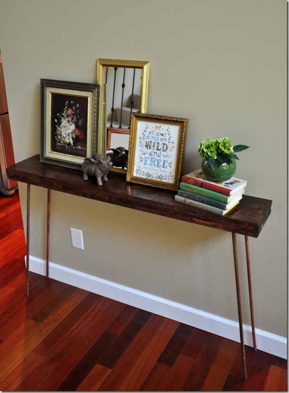 Diy Console Table Reveal Decor And, Diy Console Table Hairpin Legs