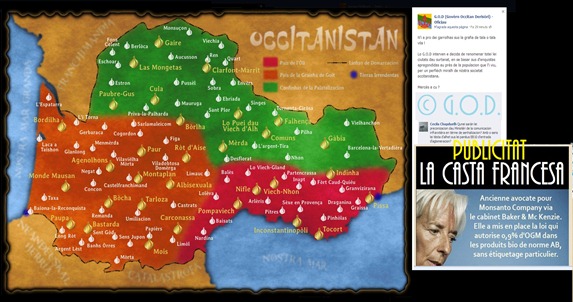 Vertadièra mapa d'Occitània