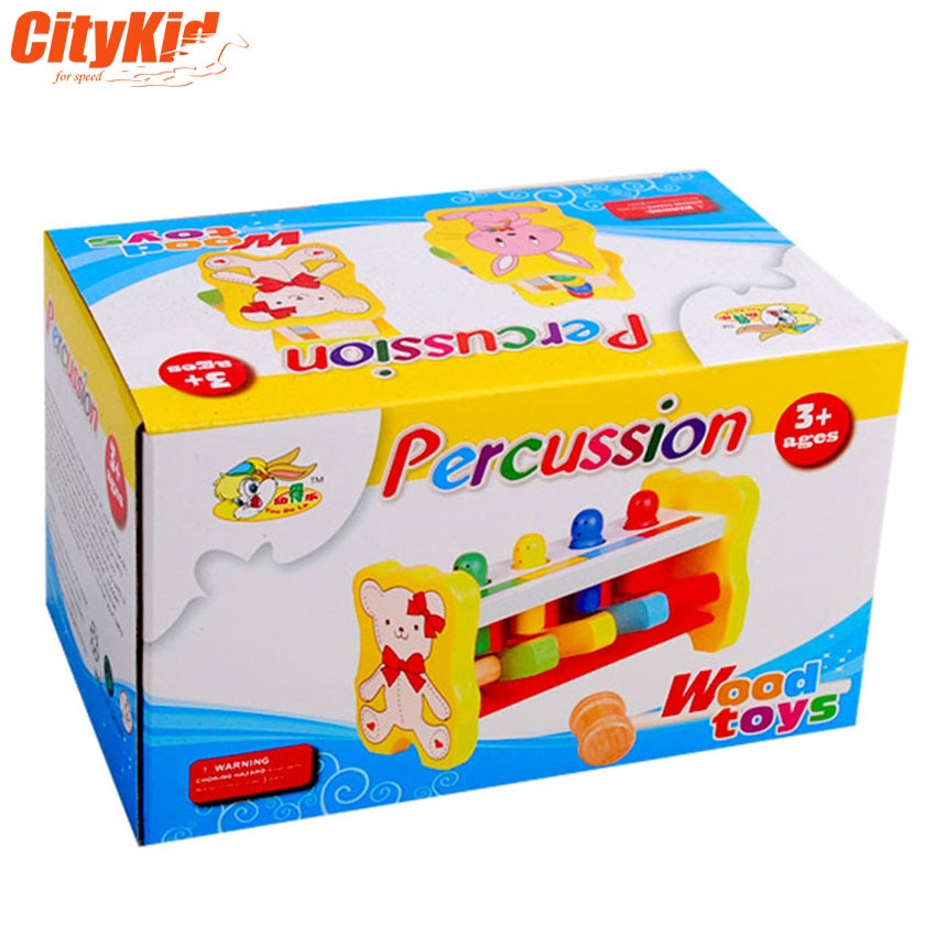 Đồ chơi bằng gỗ cho bé Bộ gõ gỗ cho bé Percussion Toys-02