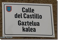 Cartel de la calle de Castillo - Muez