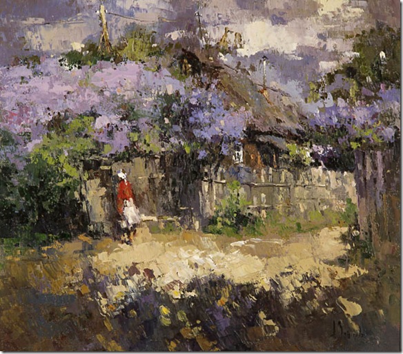 The lilac in the village