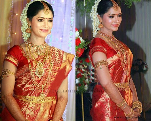 south indian wedding temple jewelry for brides