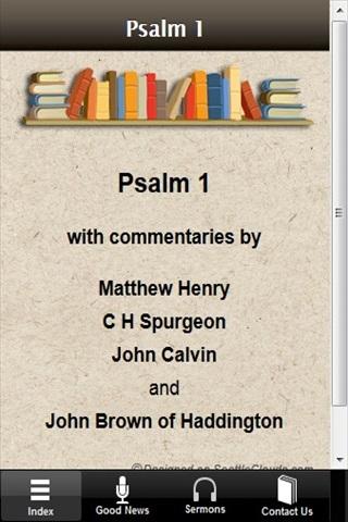 Psalm 1 with Commentaries