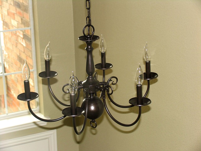 rustoleum oil rubbed bronze spray paint builder grade chandelier 3