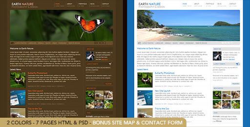 Earth Nature - 7 page HTML theme - ThemeForest Item for Sale