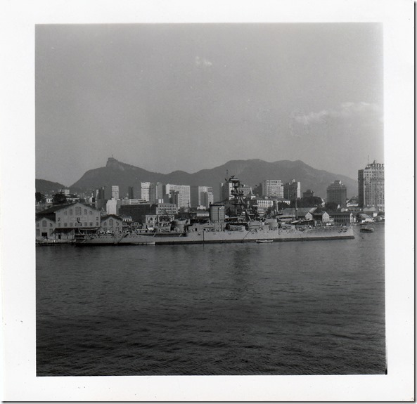 July 9, 1952 Rio de Janeiro, Brazil - View from the S.S. Brazil 