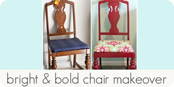 bright & bold chair makeover