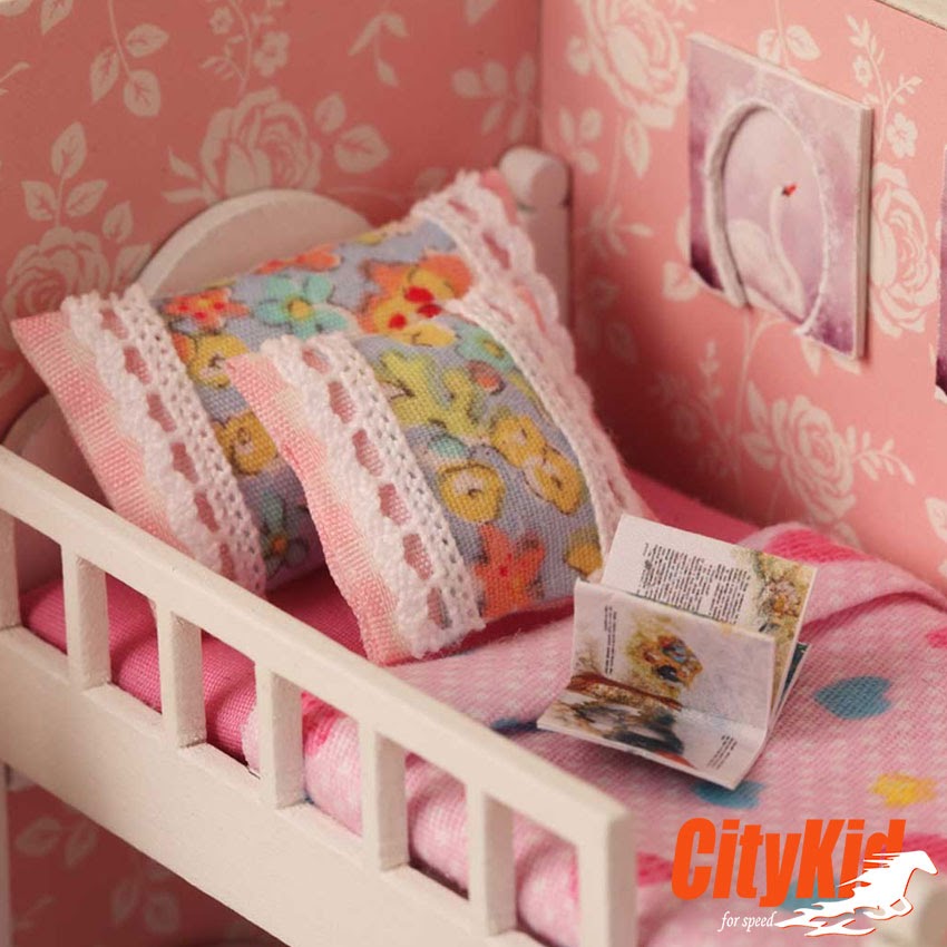 Đồ chơi mô hình nhà gỗ diy Cute Room H-006 Mô hình nhà gỗ DIY H-006