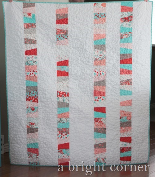 Charm quilt idea from A Bright Corner
