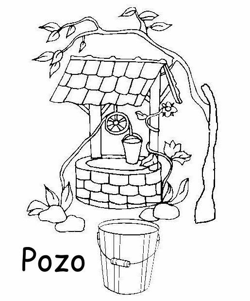 COLOREAR DIBUJOS DE POZOS
