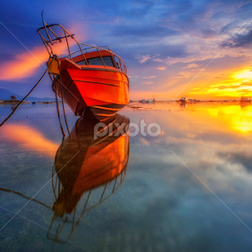 Boat Reflection by Bayu Adnyana - Transportation Boats