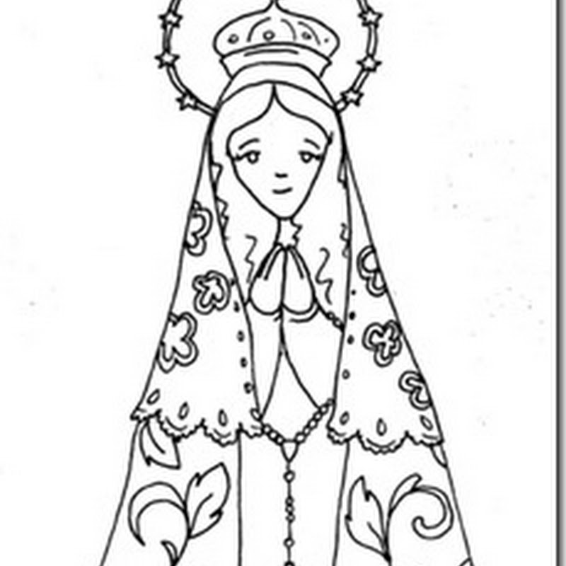 Colorear dibujo Virgen de Itatí