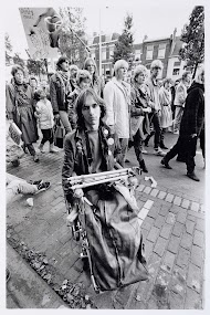 Vredesdemonstratie in Den Haag tegen de plaatsing van Kruisraketten
