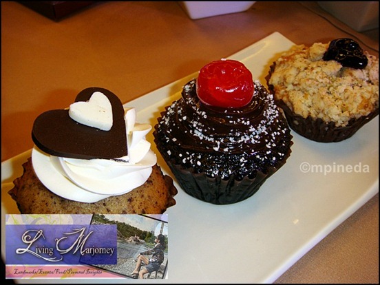Valentine’s Cupcakes Black Forest, Choco Banana, and Blueberry
