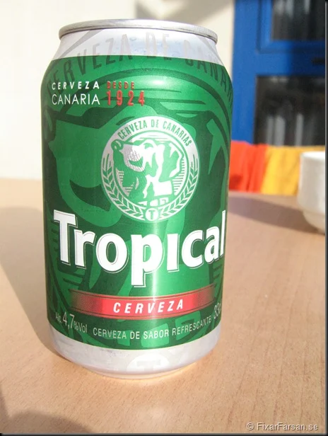 Tropical Spansk öl med lite kolsyra