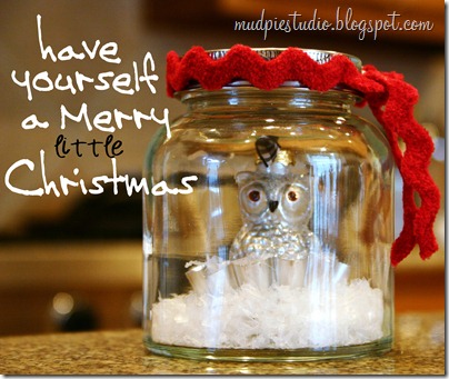 Merry Christmas Owl Cloche  from mudpiereviews.blogspot.com