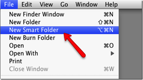 creating custom smart folder