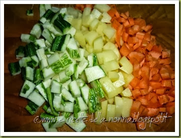 Tortiglioni integrali con patate, carote e zucchine (2)