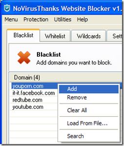 Website Blocker Blacklist