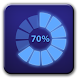 Circle battery disc widget