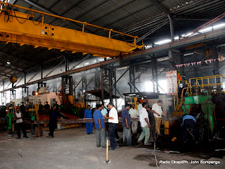 Dans la chaîne de production d'une fonderie de Kingabwa (Limete) à Kinshasa.