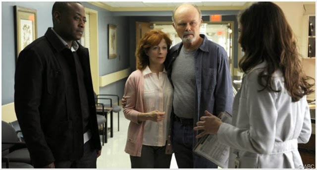 (L-R) Omar Epps, Frances Fisher, Kurtwood Smith and Devin Kelley star in RESURRECTION.