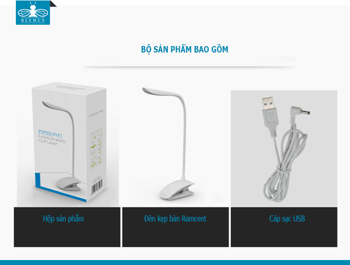 Đèn bàn LED kẹp bàn Ramcent LS-8903
