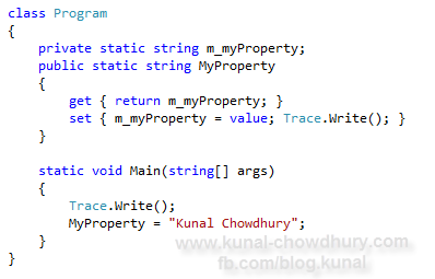 Example: Learn about CallerMemberName Attribute in C# 5.0 Example: Learn about CallerMemberName Attribute in C# 5.0