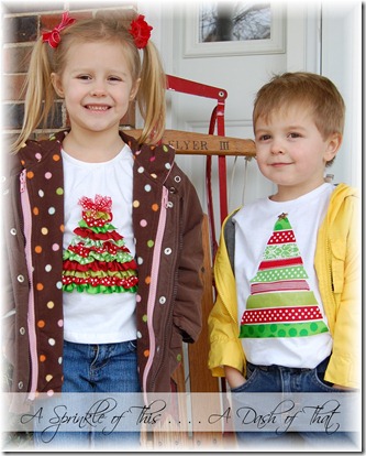 Christmas Tree Shirts {A Sprinkle of This . . . . A Dash of That}