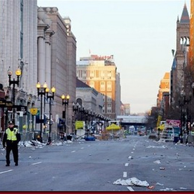 Foto Pasca Ledakan Di Boston Amerika Serikat