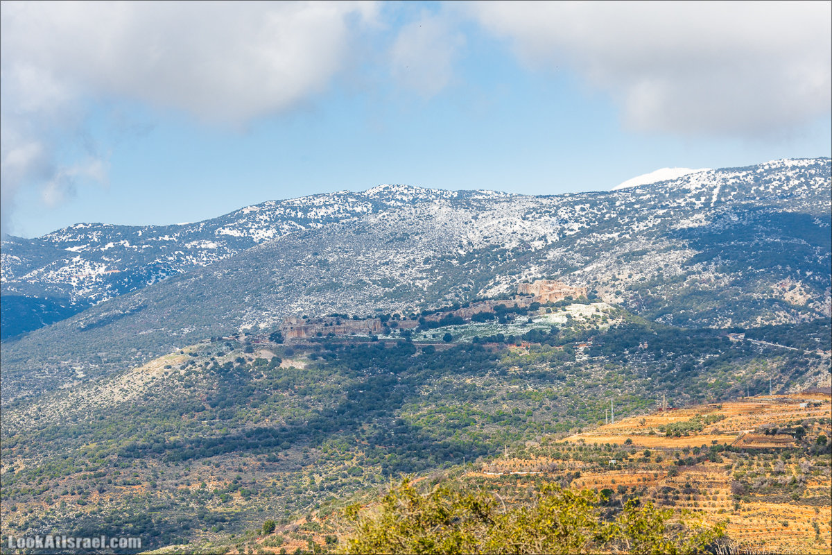 LookAtIsrael.com - Снег в крепости Нимрод, Израиль | Snow in Nimrod fortress, Israel | שלג במבצר נמרוד