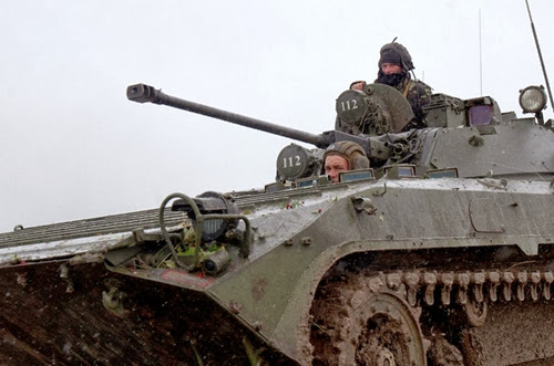 Военнослужащие украинской армии во время учений