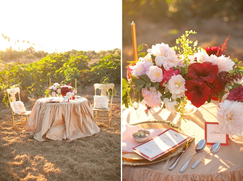 5OakandtheOwl_Red and Pink Centerpiece