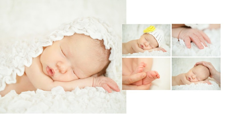 Минибук со съемкой новорожденной Леи