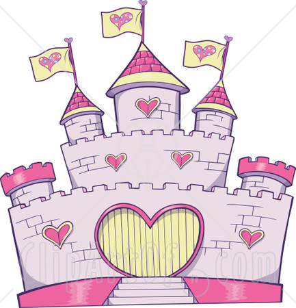 Windows Wallpaper on And Purple Fantasy Castle With A Heart Shaped Door  Windows And Flags