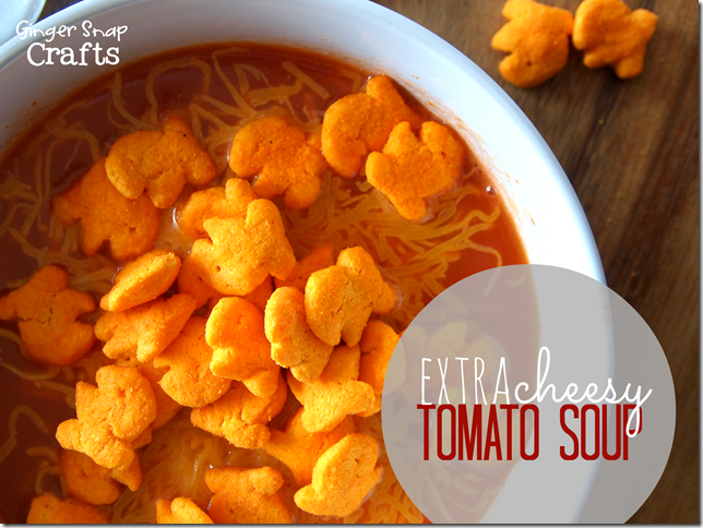 Extra Cheesy Tomato Soup #gingersnapcrafts #makeitgopuff