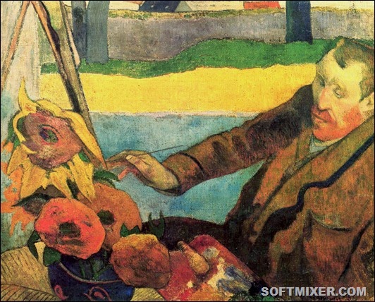 Поль Гоген-Портрет Винсента ван Гога, рисующего подсолнухи