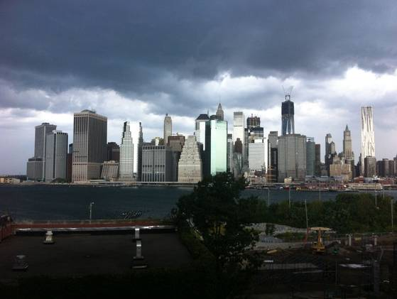 Two tornadoes struck New York City on 8 September 2012. One swept out of the sea and hit a beachfront neighborhood and the second, stronger twister hit moments later. Jake Dobkin / AP