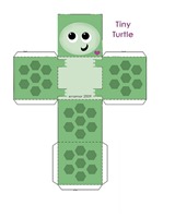tortuga paper toy