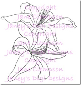 Daylilies Beth - Janey's Digi Designs - Watermarked - Blog