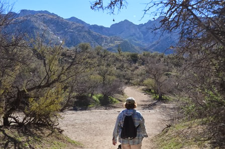 setting out on the Canyon Loop trail at Catalina SP