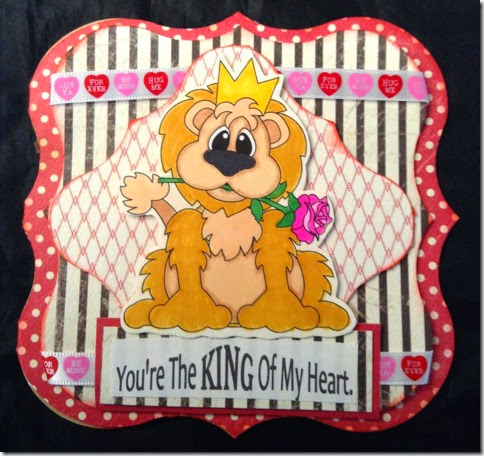 lion king of my heart card by sp-480