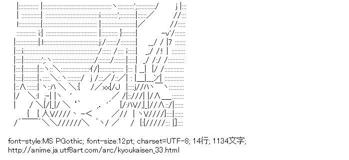 向井 鈴 境界線上のホライゾン アスキーアートリサイクル保管庫 出張所