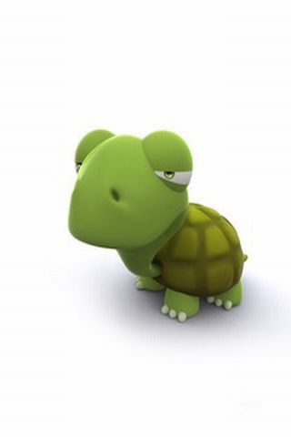 Funny-cartoon-turtle-free-mobile-wallpaper-240x320