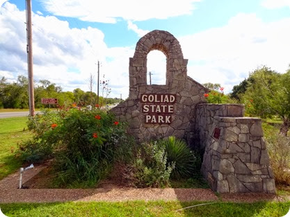 goliad state park sign