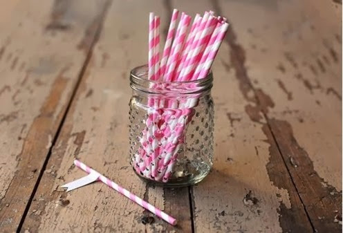 Bubblegum Pink Paper Straws[5]