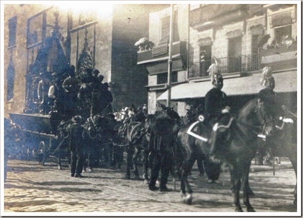 Procesión del Corpus. Plaza del Mercado, 1923